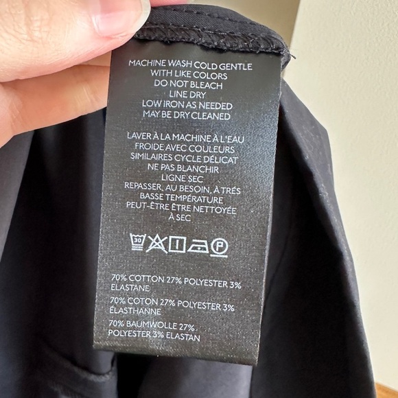 Maeve Mock-Neck Asymmetrical Muscle Top, Black, Size XXS, NWT - Picture 16 of 16